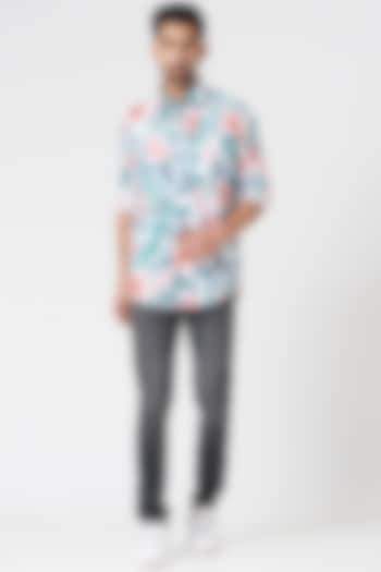 Multi-Coloured Floral Printed Shirt by Berribon