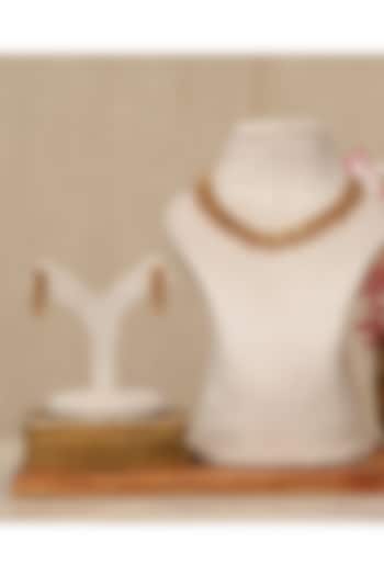 Gold Plated Kundan Polki & Multi-Colored Stone Necklace Set by Beryachi at Pernia's Pop Up Shop