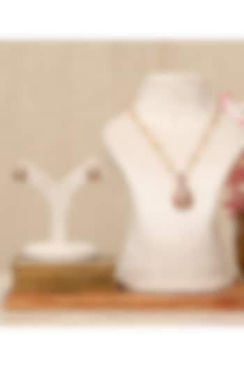 Gold Plated Kundan Polki & Multi-Colored Stone Necklace Set by Beryachi at Pernia's Pop Up Shop