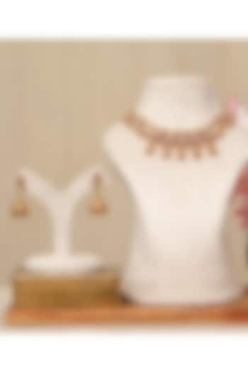 Gold Plated Kundan Polki & Multi-Colored Stone Necklace Set by Beryachi at Pernia's Pop Up Shop