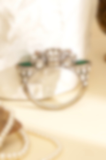 Gold Plated Kundan Polki Openable Kada by Beryachi at Pernia's Pop Up Shop