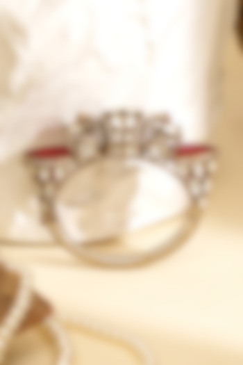 Gold Plated Kundan Polki Openable Kada by Beryachi at Pernia's Pop Up Shop