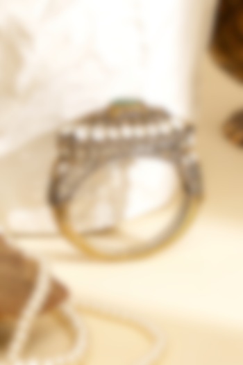 Gold Plated Kundan Polki Openable Kada by Beryachi at Pernia's Pop Up Shop