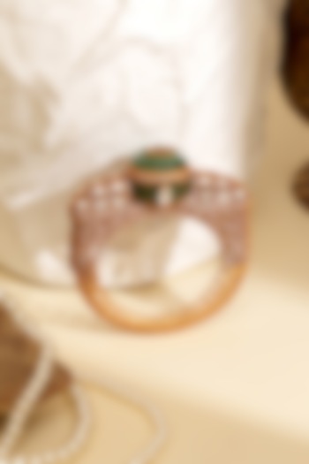 Gold Plated Kundan Polki Openable Kada by Beryachi at Pernia's Pop Up Shop