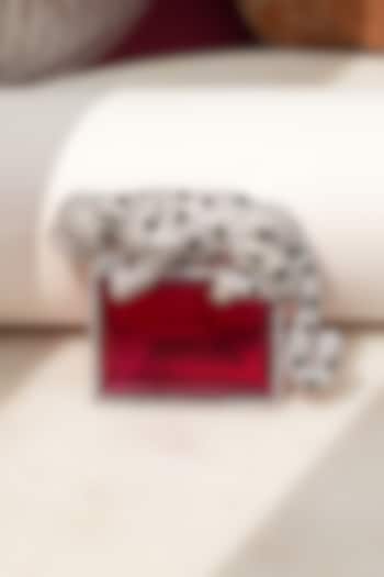 White Finish Diamond & Red Stone Alpha Jaguar Brooch by Beryachi at Pernia's Pop Up Shop