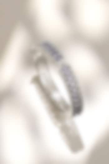 White Finish Diamond & Purple Stone Bracelet by Beryachi at Pernia's Pop Up Shop