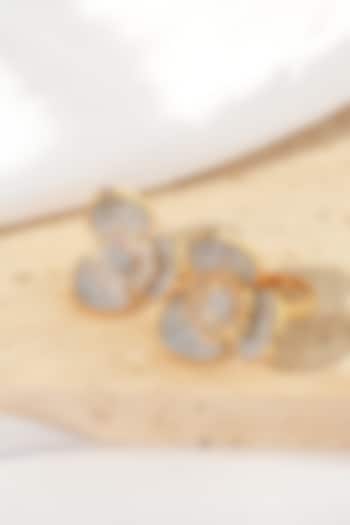 Gold Finish American Diamond Adjustable Ring by Beryachi at Pernia's Pop Up Shop