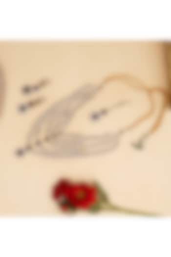 Gold Finish Kundan Polki Layered Necklace Set by Beryachi at Pernia's Pop Up Shop