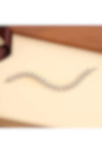 White Finish Korean Diamond Tennis Bracelet by Beryachi at Pernia's Pop Up Shop