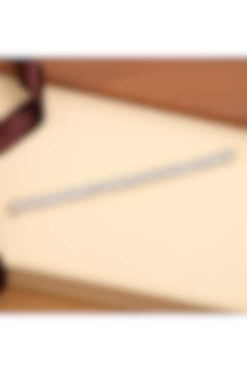 White Finish Korean Diamond Tennis Bracelet by Beryachi at Pernia's Pop Up Shop