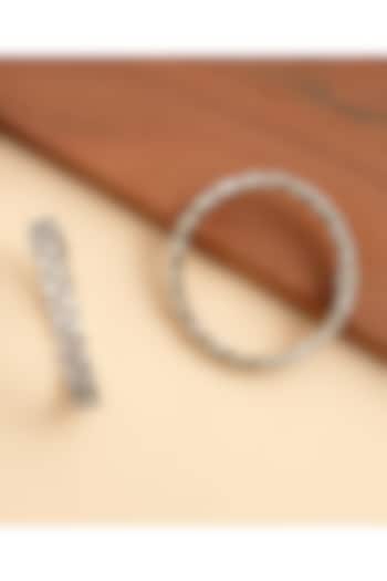 Gold Plated Kundan Polki Bangles (Set Of 2) by Beryachi at Pernia's Pop Up Shop