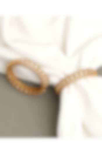 Gold Plated Kundan Polki Bangles (Set Of 2) by Beryachi at Pernia's Pop Up Shop