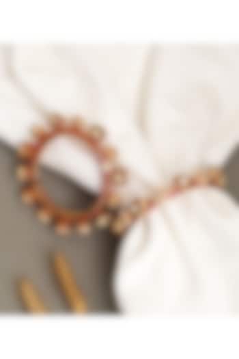 Gold Plated Kundan Polki Openable Meenakari Bangles (Set Of 2) by Beryachi at Pernia's Pop Up Shop