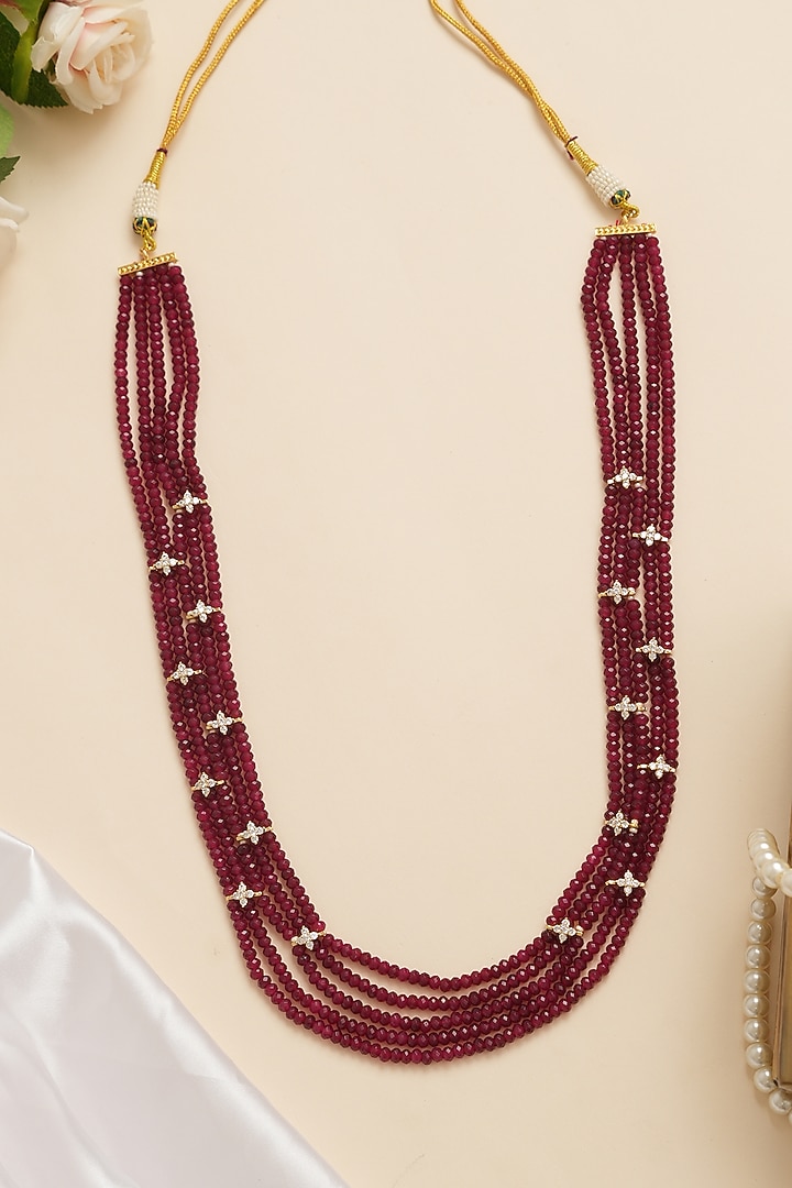 Ruby Kundan Polki Mala by Beryachi Men at Pernia's Pop Up Shop