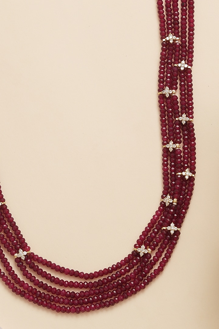 Ruby Kundan Polki Mala by Beryachi Men at Pernia's Pop Up Shop