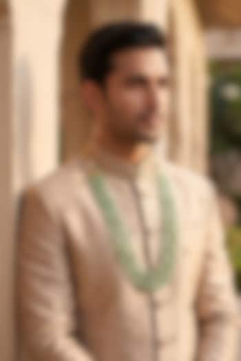 Emerald Kundan Polki Mala by Beryachi Men at Pernia's Pop Up Shop