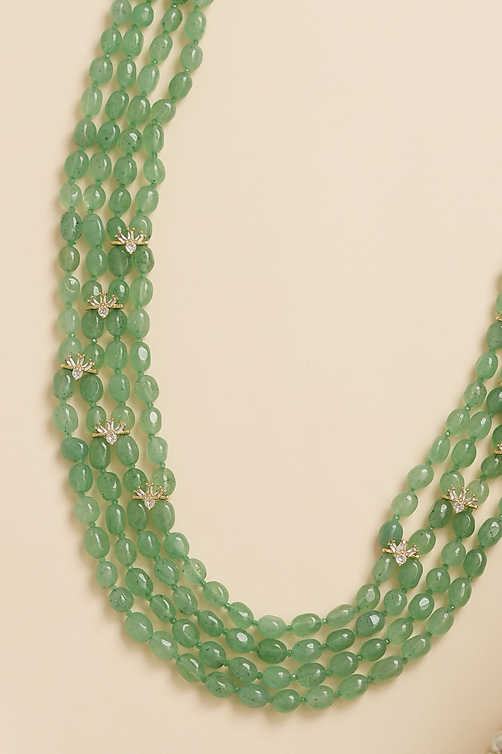 Emerald Kundan Polki Mala by Beryachi Men at Pernia's Pop Up Shop