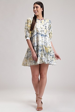 White Embroidered Doll Dress by Be True