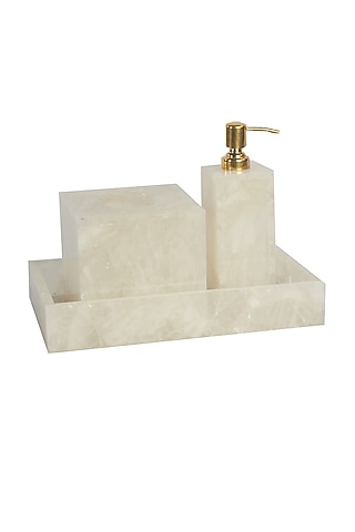 White Rock Crystal Vanity Set by Bespoke Home Jewels