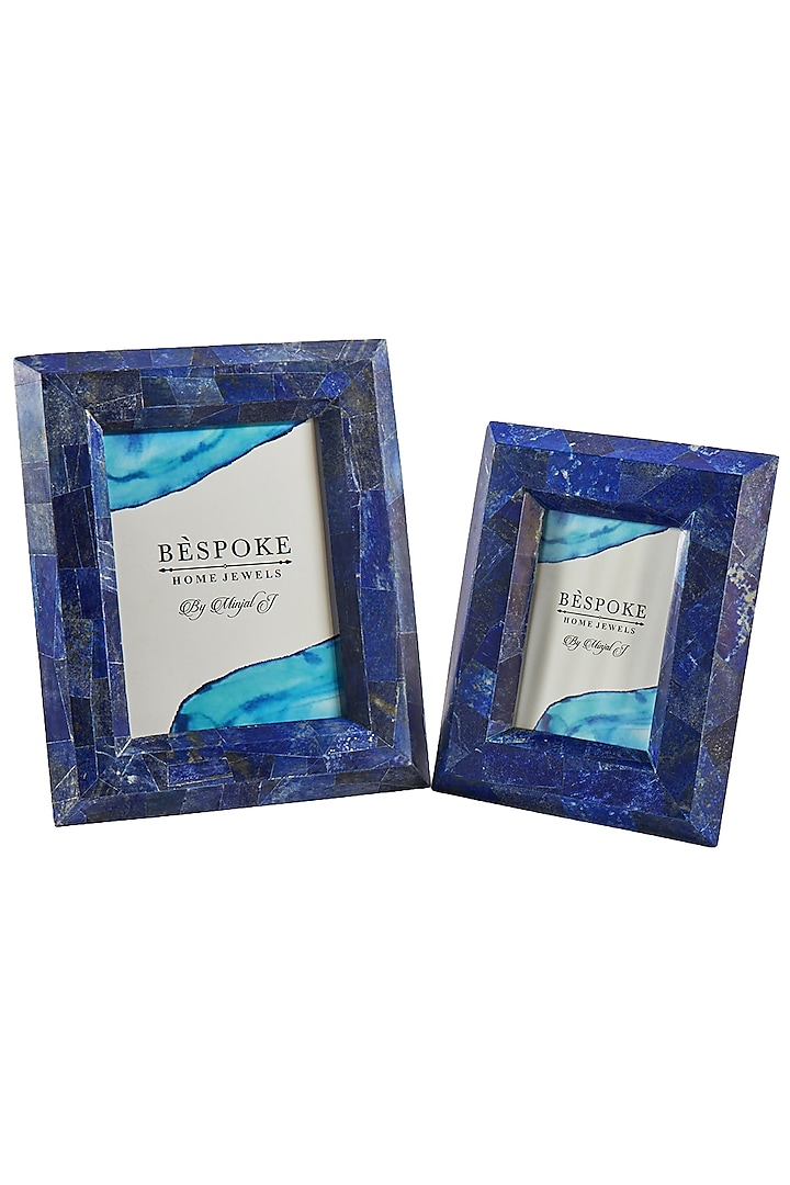 Blue Lapis Lazuli Photo Frame by Bespoke Home Jewels