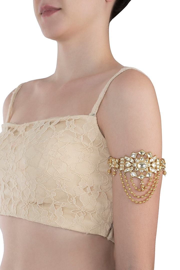 Gold plated kundan amulet available only at Pernia's Pop Up Shop.