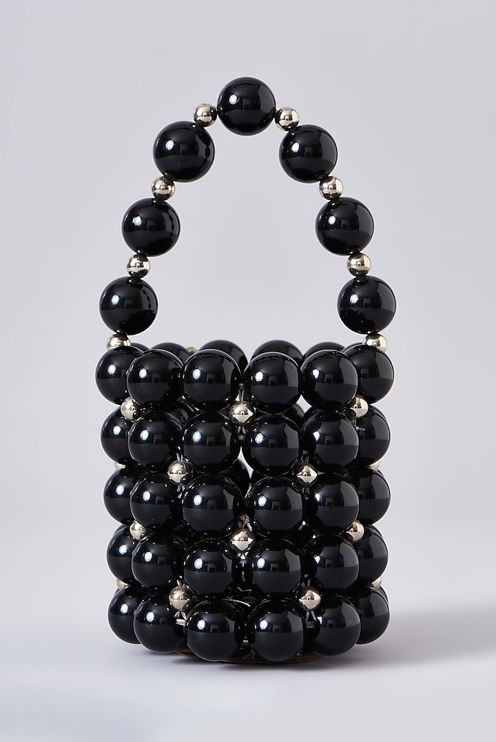 Black Pearl Bucket Clutch by Bag Head at Pernia's Pop Up Shop