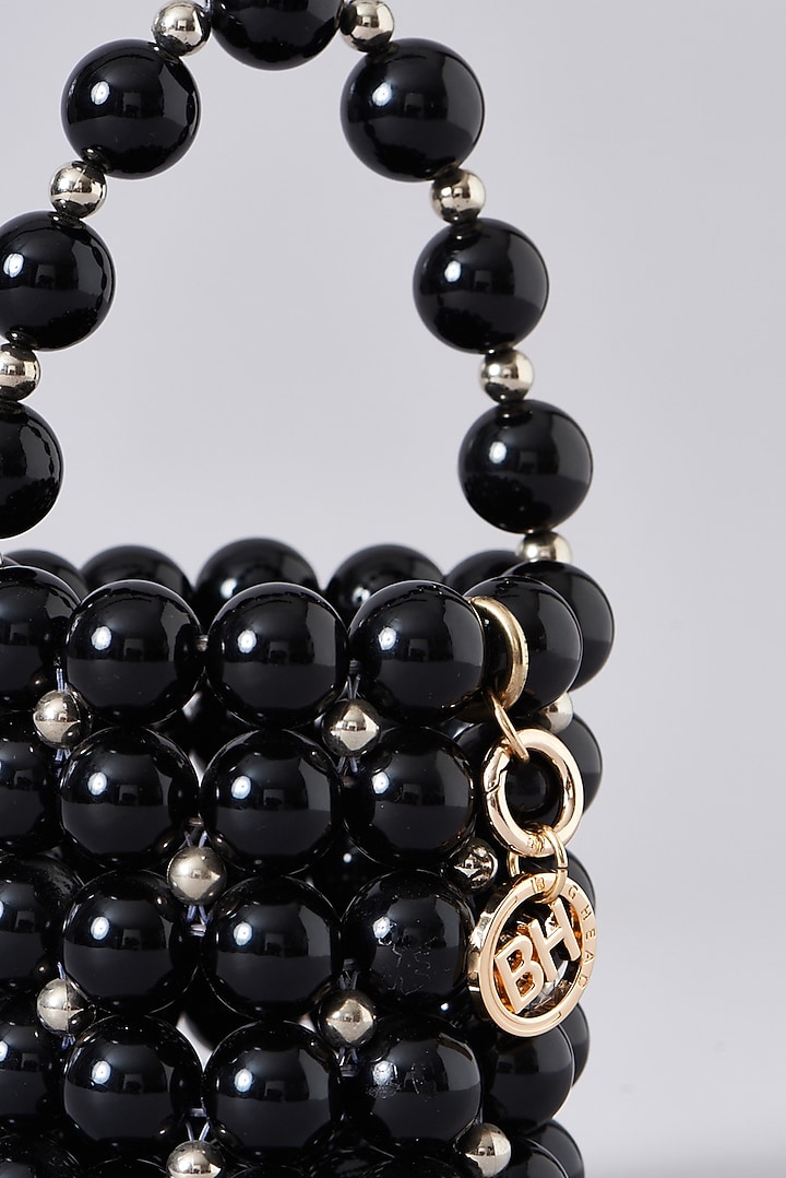 Black Pearl Bucket Clutch by Bag Head at Pernia's Pop Up Shop