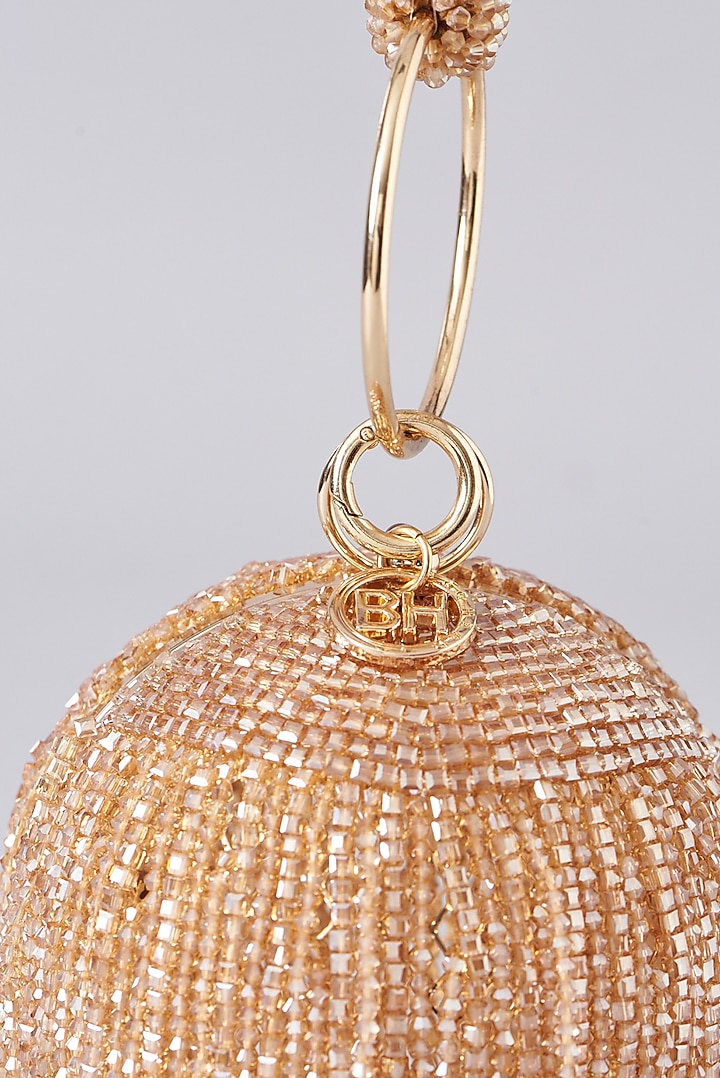 Gold Crystal Round Bag by Bag Head at Pernia's Pop Up Shop