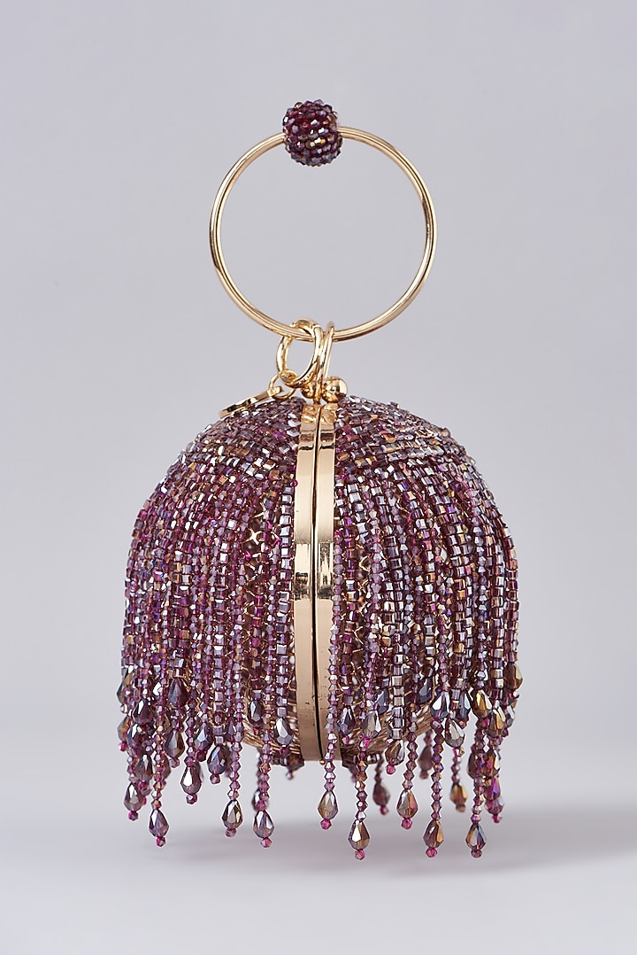 Purple Crystal Round Bag by Bag Head at Pernia's Pop Up Shop