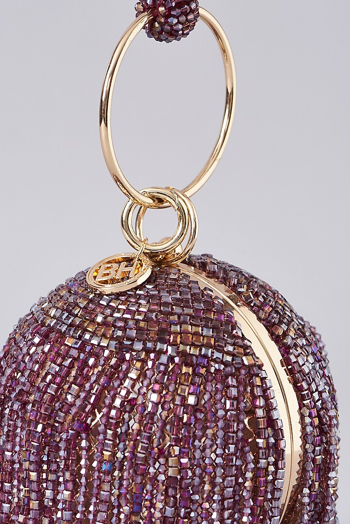 Purple Crystal Round Bag by Bag Head at Pernia's Pop Up Shop