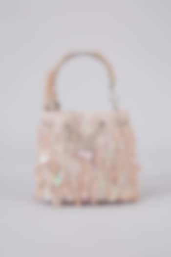 Rose Gold Crystal Potli Bag by Bag Head