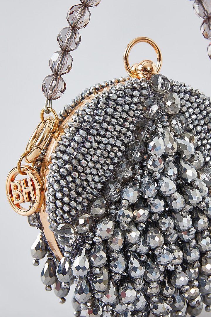 Silver Crystal Clutch by Bag Head at Pernia's Pop Up Shop