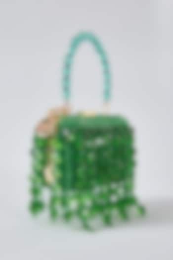 Green Crystal Clutch by Bag Head