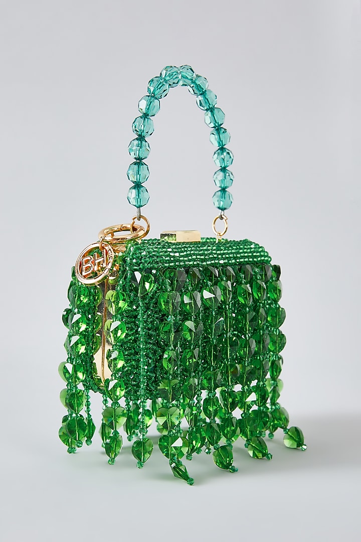 Green Crystal Clutch by Bag Head