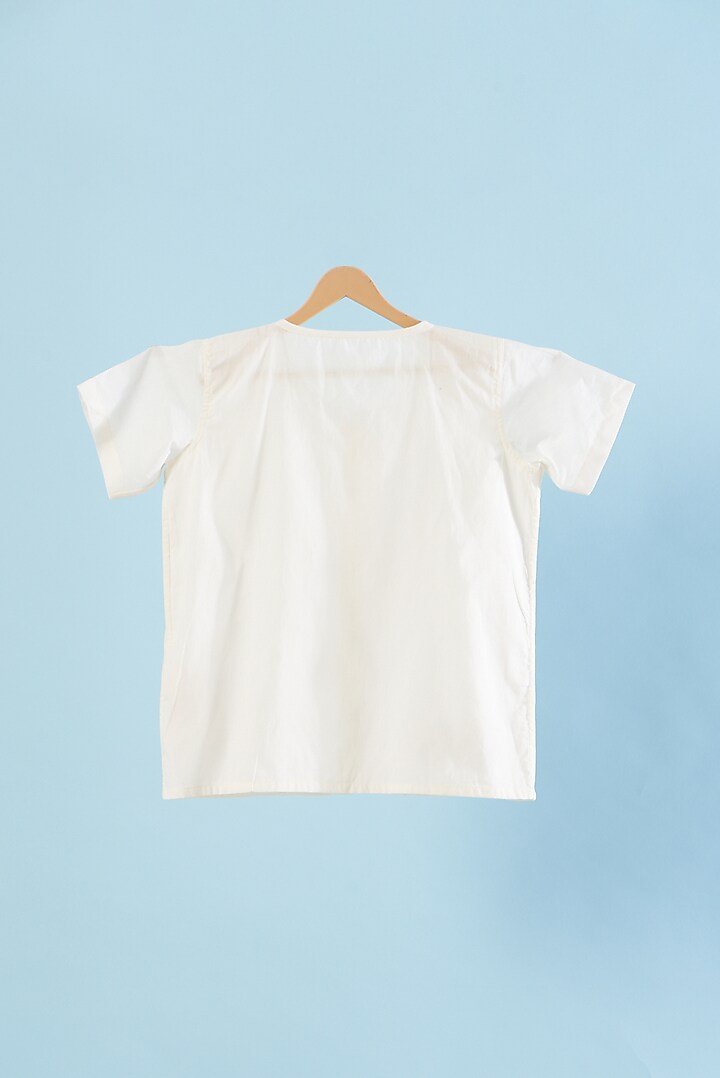White Cotton Printed Shirts (Set of 3) by Bhaakur at Pernia's Pop Up Shop
