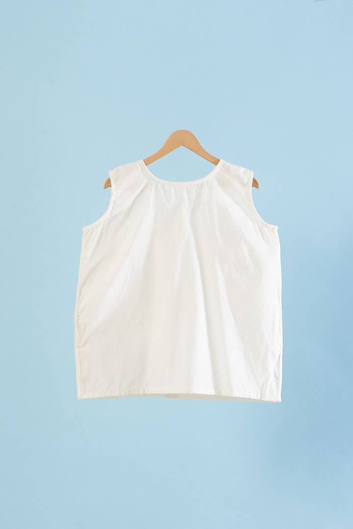 White Organic Cotton Printed Shirts (Set of 3) by Bhaakur at Pernia's Pop Up Shop