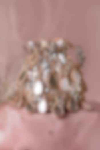 Gold & Silver Sequinned Mirror Embroidered Potli by BHAVNA KUMAR at Pernia's Pop Up Shop