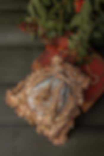 Antique Silver & Copper Gota Fabric Zardosi Potli Bag by BHAVNA KUMAR at Pernia's Pop Up Shop