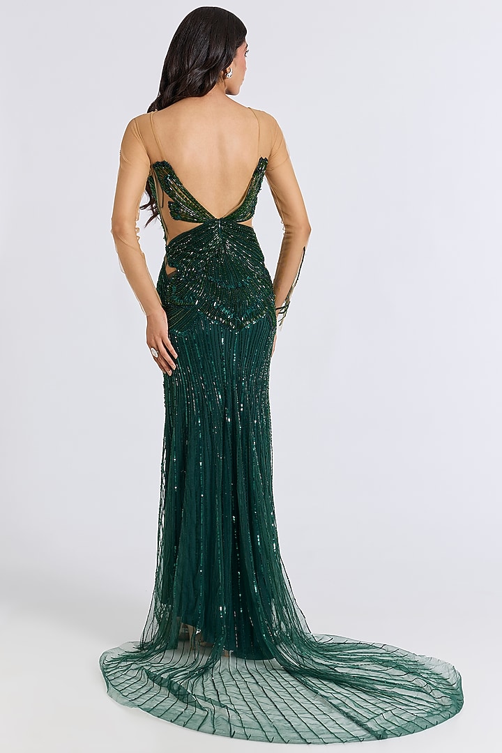 green italian wedding dress Pernia's Pop Up Shop