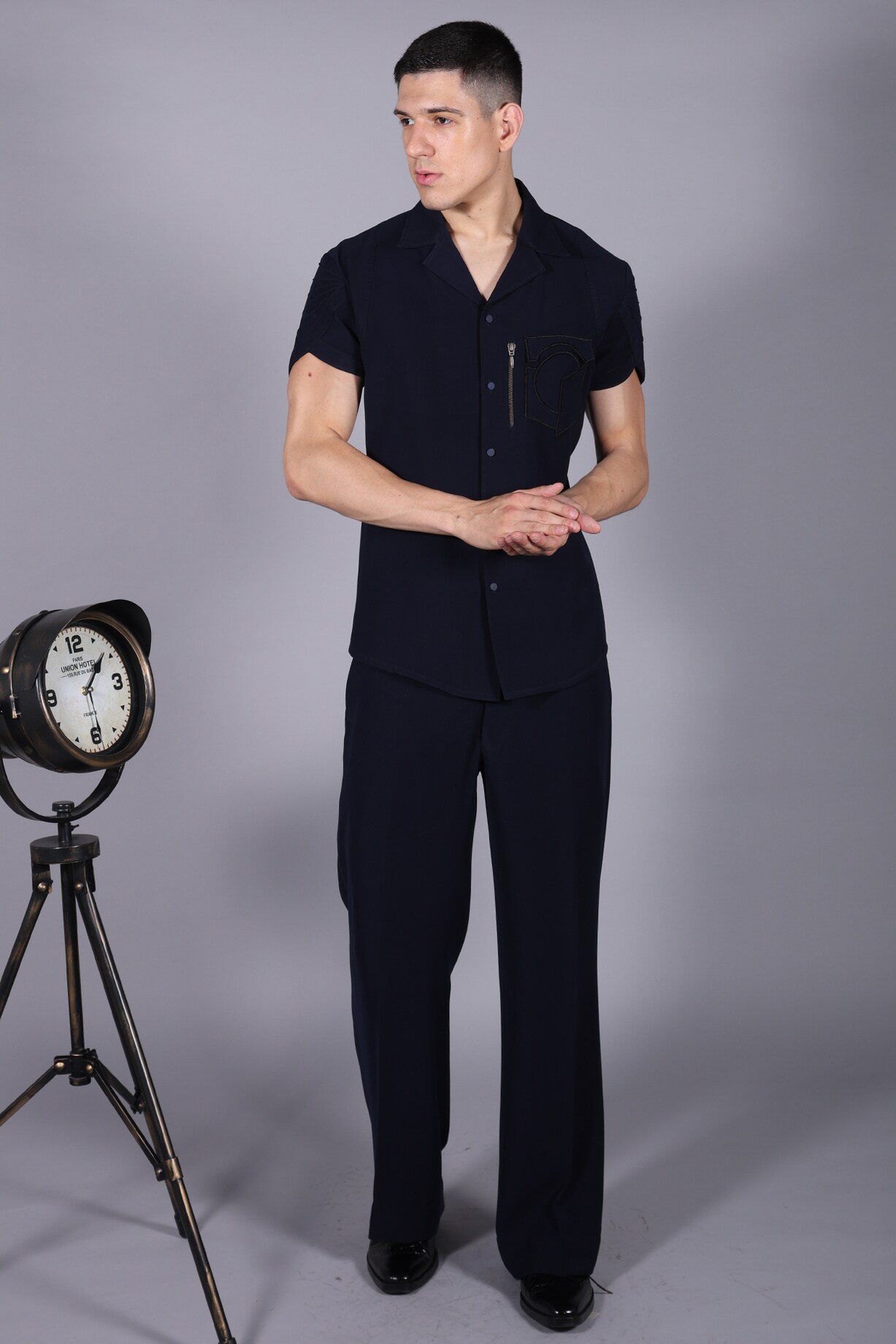 パハマン　Pachman TWIN BUTTON BLOUSE PEARL SHIRTS