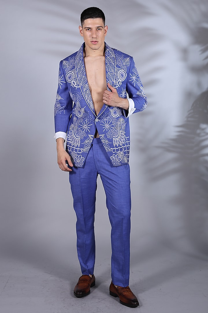 Cornflower blue blazer sale