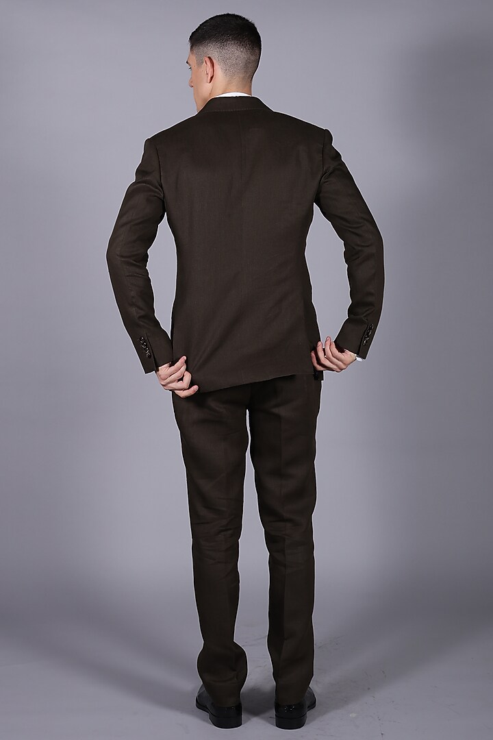 Ash Green Suiting Blazer Set by Bharat Reshma at Pernia's Pop Up Shop