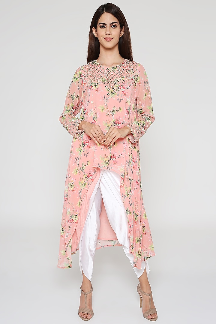 Rose Embroidered Tunic Set by Bha-sha