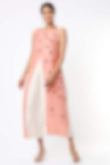 Blush Pink Embroidered Dress by Bhusattva