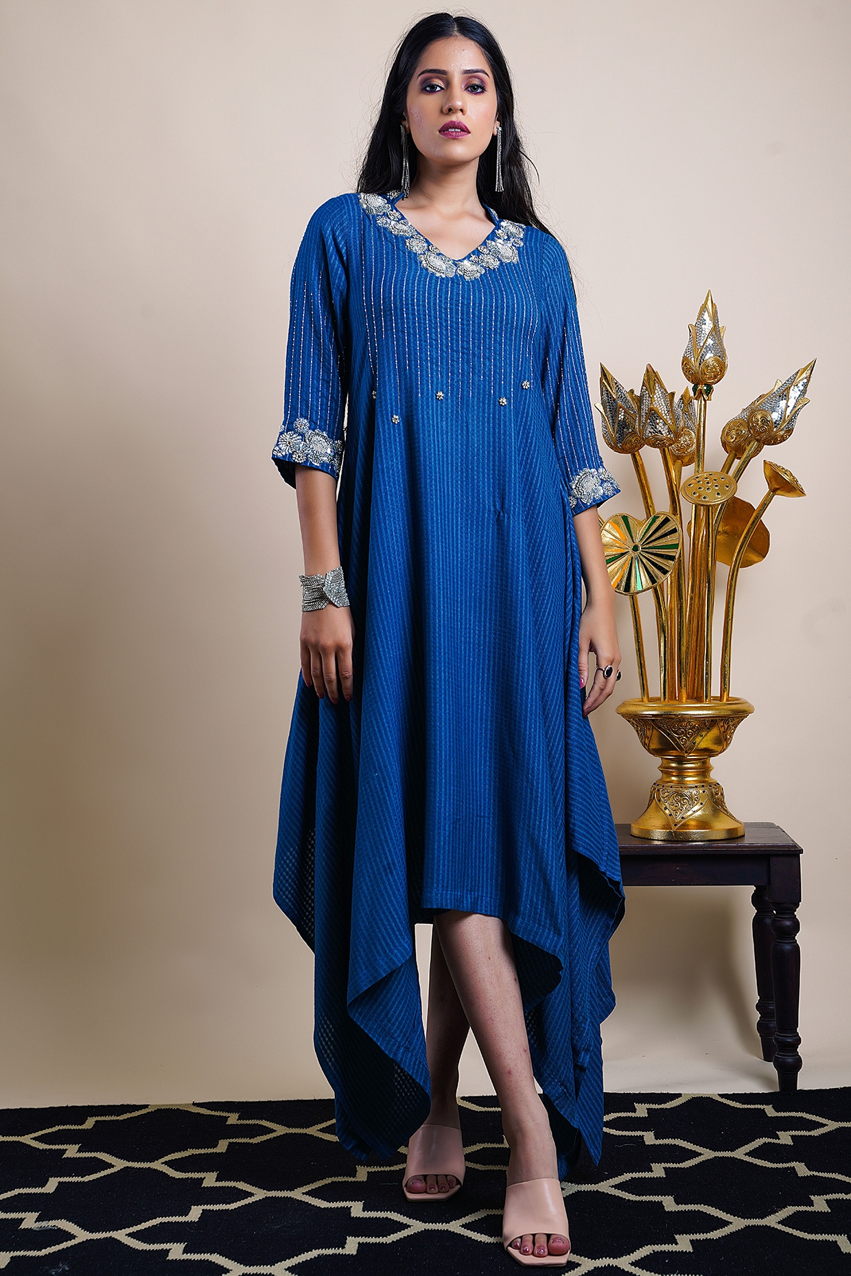 Buy Indigo Dresses & Gowns for Women by Aavaran Online | Ajio.com