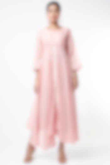 Blush Pink Asymmetrical Dress by Bhusattva