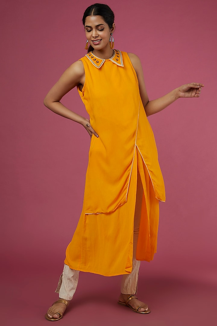 Marigold Bamboo Fiber Dress by Bhusattva