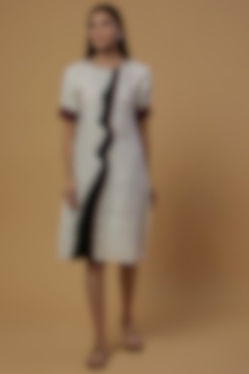 White Organic Silk Summer Dress by Bhusattva at Pernia's Pop Up Shop