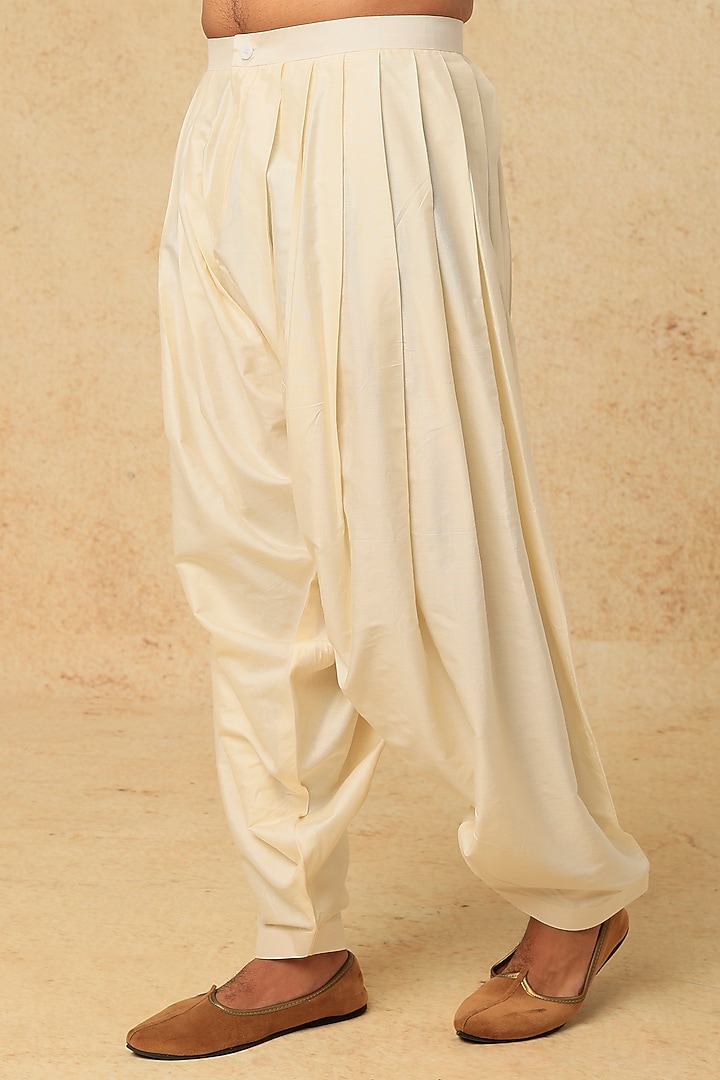 Beige Embroidered Nehru Jacket With Kurta Set by VARENYA at Pernia's Pop Up Shop