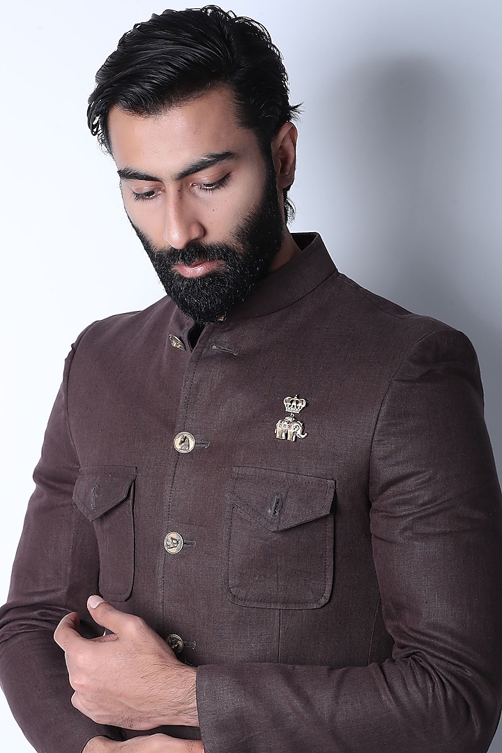 Antique Gold Finish Elephant Brooch by Cosa Nostraa at Pernia's Pop Up Shop